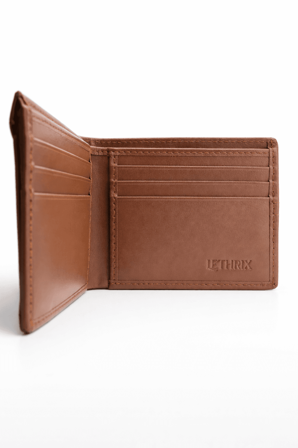 Tan Brown Leather Wallet