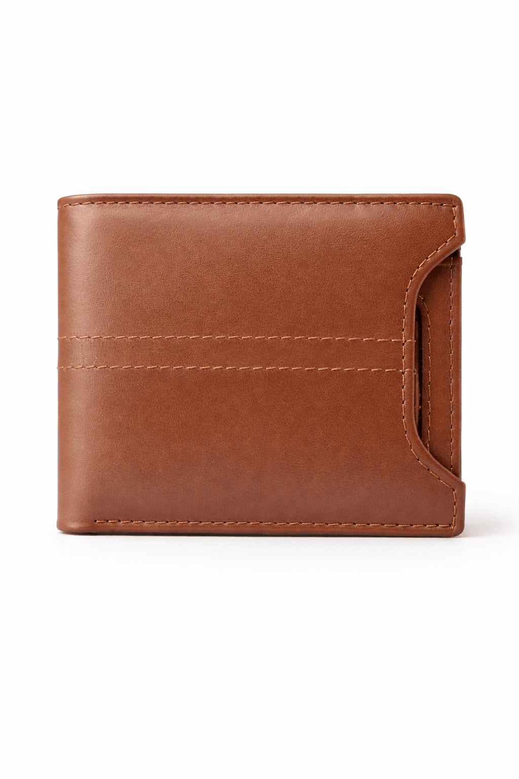 Tan Brown Leather Wallet
